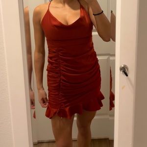Brand new, never worn maroon dress